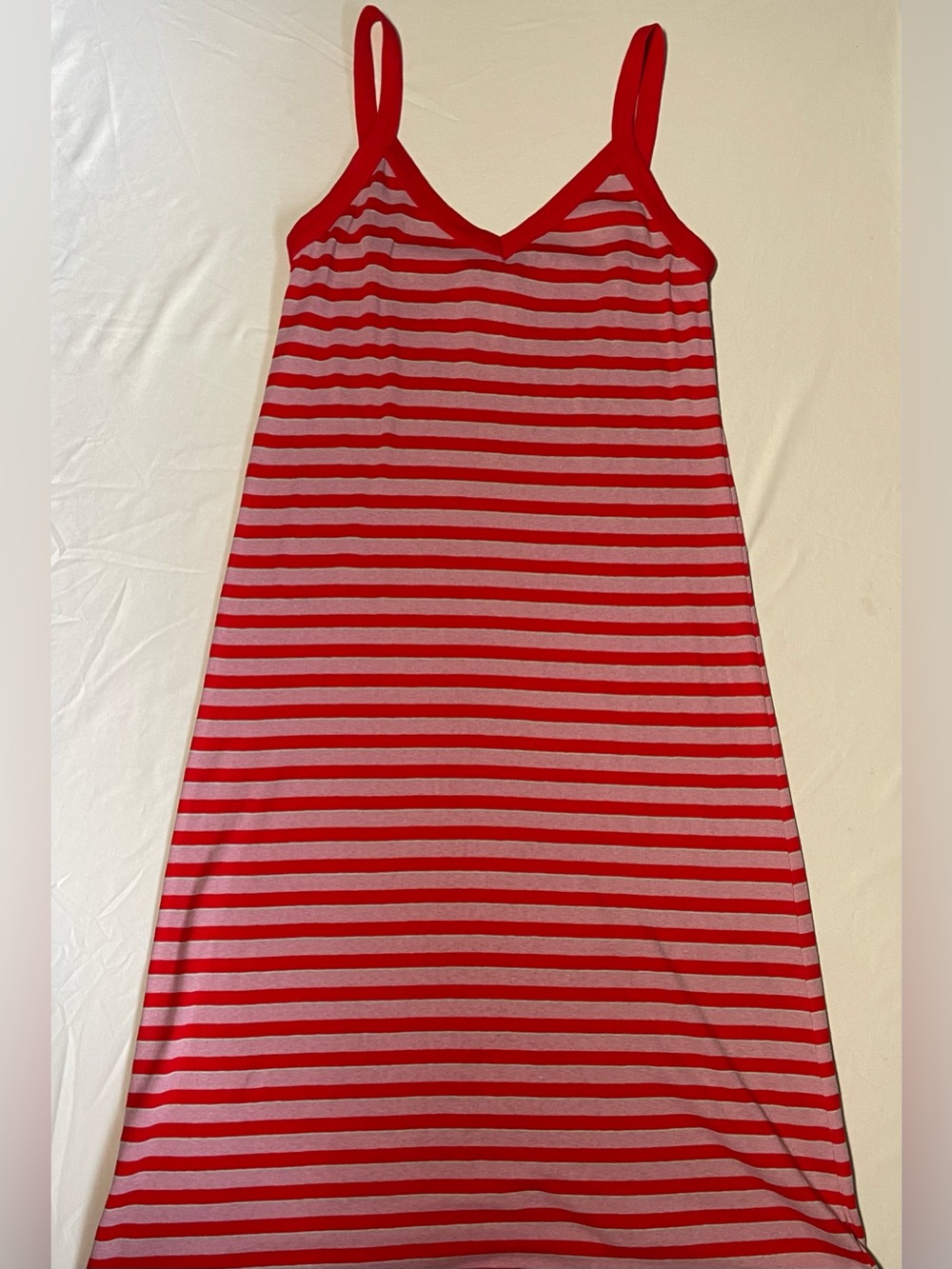 90s Vintage Contempo Casuals Striped Midi Sleeveless A Line Dress